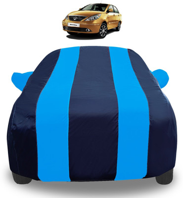 Auto Hub Car Cover For Mahindra Marazzo (With Mirror Pockets)(Blue)