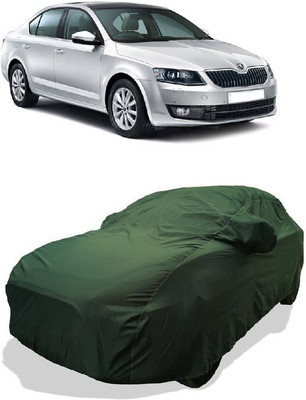 QLAX Car Cover For Hyundai Fabia 1.8 TSi (With Mirror Pockets)(Green)