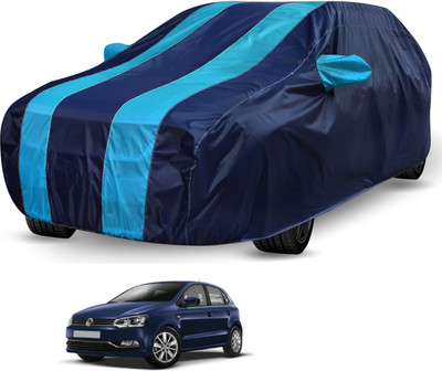 Auto Hub Car Cover For Volkswagen Polo (Without Mirror Pockets)(Black, Blue)