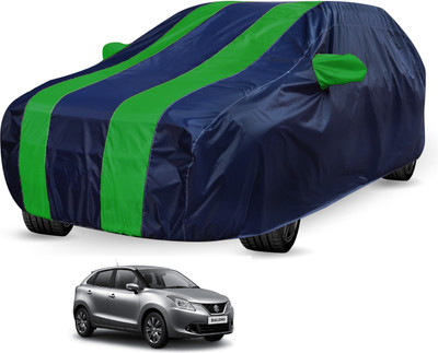 Auto Hub Car Cover For Maruti Suzuki Baleno (Without Mirror Pockets)(Black, Green)