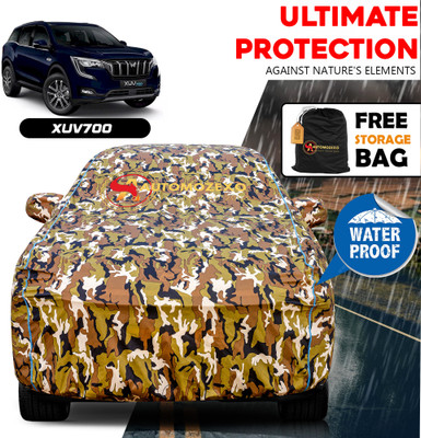 AUTOMOZEXO Car Cover For Mahindra XUV 700 (With Mirror Pockets)(Multicolor)