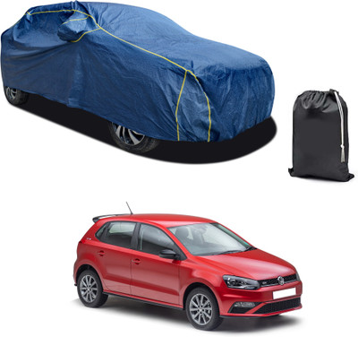 PAGORA Car Cover For Volkswagen Polo GT (With Mirror Pockets)(Blue)