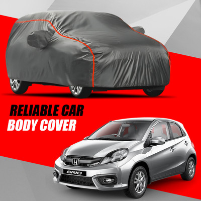 S Shine Max Car Cover For Honda Brio (With Mirror Pockets)(Multicolor)