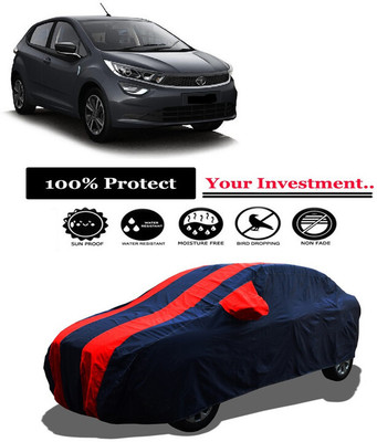 Amexride Car Cover For Tata Altroz XZ Option Diesel (With Mirror Pockets)(Red)