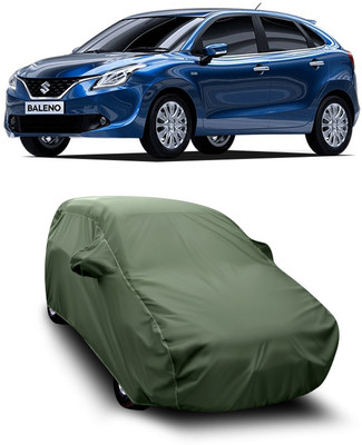 SXAWG Car Cover For Maruti Suzuki Baleno (With Mirror Pockets)(Green)