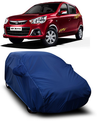 aosis Car Cover For Maruti Suzuki Alto K10 (With Mirror Pockets)(Blue)