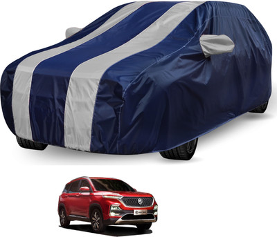 Auto Hub Car Cover For MG Hector (With Mirror Pockets)(Blue, Silver)