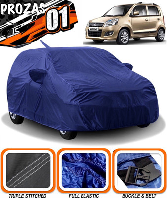 prozas Car Cover For Maruti Suzuki WagonR (With Mirror Pockets)(Blue)