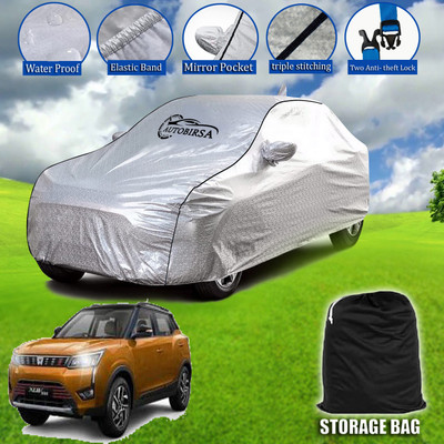 AUTOBIRSA Car Cover For Mahindra XUV 300 (With Mirror Pockets)(Silver, Grey, For 2018, 2019, 2020, 2021, 2022, 2023 Models)