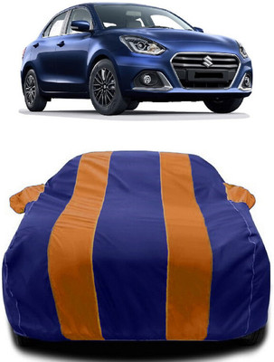 Autoprime Car Cover For Maruti Suzuki Swift Dzire (With Mirror Pockets)(Orange, Blue)
