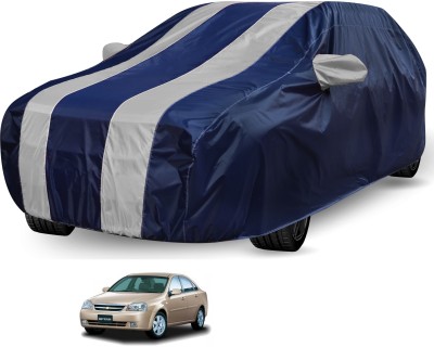 Auto Hub Car Cover For Chevrolet Optra (With Mirror Pockets)(Blue, Silver)