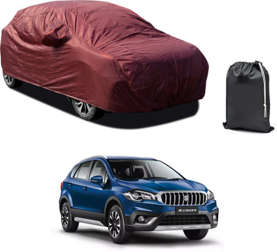 CODOKI Car Cover For Maruti Suzuki S-Cross (With Mirror Pockets)(Maroon)