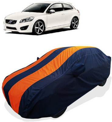 Coxtor Car Cover For Volvo C30 R (With Mirror Pockets)(Orange)