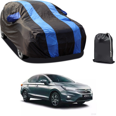 PAGORA Car Cover For Honda City ZX (With Mirror Pockets)(Blue)