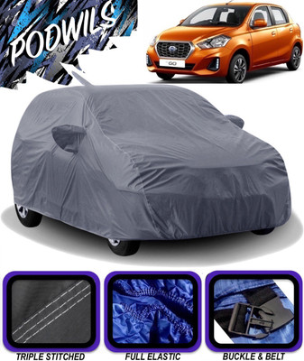 PODWILS Car Cover For Datsun Go(Grey)