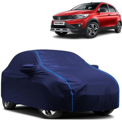 WSK Car Cover For Tata Tiago (With Mirror Pockets)(Blue)