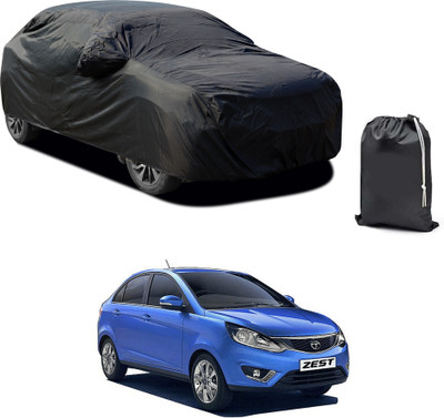 PAGORA Car Cover For Tata Zest (With Mirror Pockets)(Black)