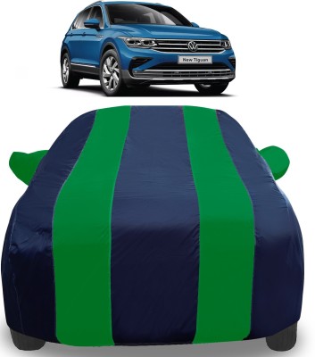 Amanzo Car Cover For Volkswagen Tiguan (With Mirror Pockets)(Green)