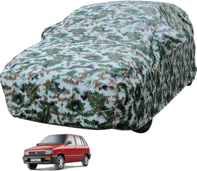 MOCKHE Car Cover For Maruti 800 (With Mirror Pockets)(Multicolor)