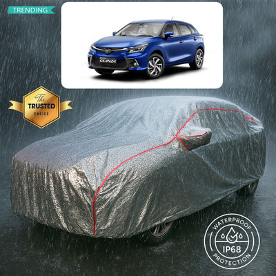 GOSHIV-car and bike accessories Car Cover For Toyota Glanza V CVT (With Mirror Pockets)(Silver)