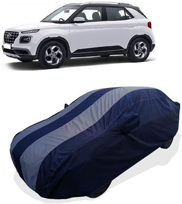 QLAX Car Cover For Maruti Venue SX Dual Tone Diesel (With Mirror Pockets)(Grey)