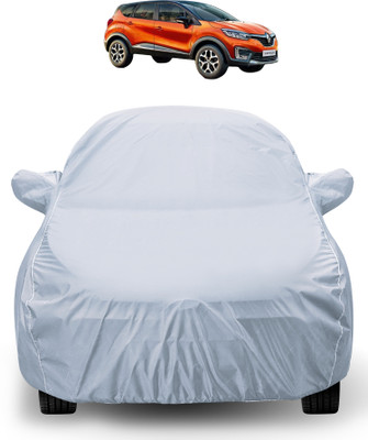 Auto Hub Car Cover For Renault Captur (With Mirror Pockets)(Silver)