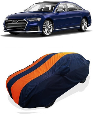 Coxtor Car Cover For Audi S8 (With Mirror Pockets)(Orange)