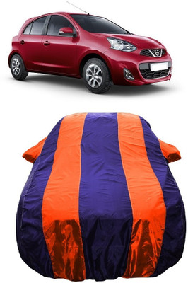 Wegather Car Cover For Nissan Micra XV CVT (With Mirror Pockets)(Orange)