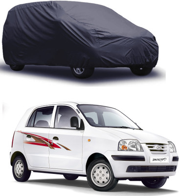 ROYAL AUTO MART Car Cover For Hyundai Santro Xing (Without Mirror Pockets)(Grey)