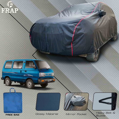 Frap Car Cover For Maruti Suzuki Omni, Omni Van, Omni MPI STD, Omni MPI CARGO (With Mirror Pockets)(Grey, Red)