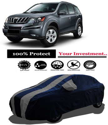 Amexride Car Cover For Mahindra XUV500 W8 2WD (With Mirror Pockets)(Grey)