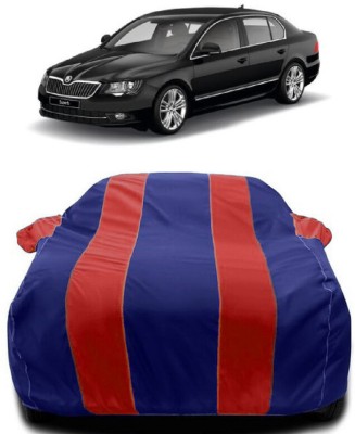 Autoprime Car Cover For Skoda Superb Elegance 1.8 TSI MT (With Mirror Pockets)(Red, Blue)