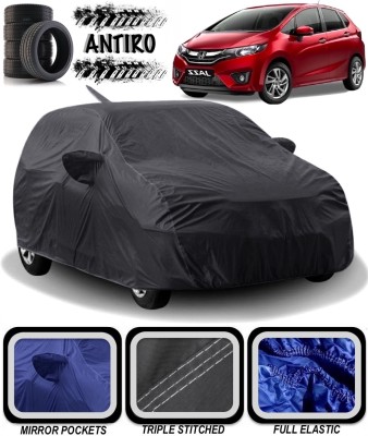 ANTIRO Car Cover For Honda Jazz (With Mirror Pockets)(Multicolor)