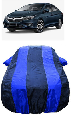 Wegather Car Cover For Honda City Facelift (With Mirror Pockets)(Blue)