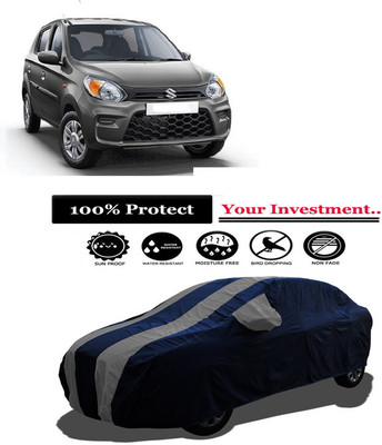 Amexride Car Cover For Maruti Suzuki Alto 800 LXI S-CNG (With Mirror Pockets)(Grey)