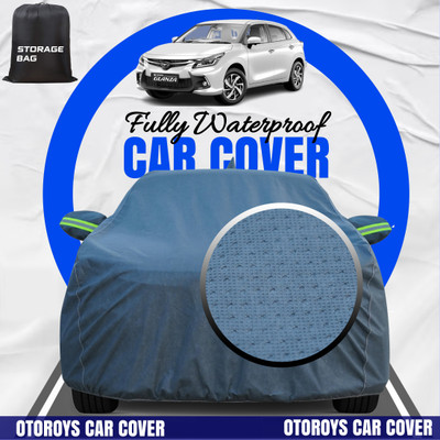 Otoroys Car Cover For Toyota Glanza, Glanza G, Glanza V CVT (With Mirror Pockets)(Grey, For 2022, 2023, 2024, 2025 Models)