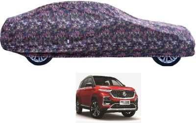 MOCKHE Car Cover For MG Hector Plus (With Mirror Pockets)(Green)