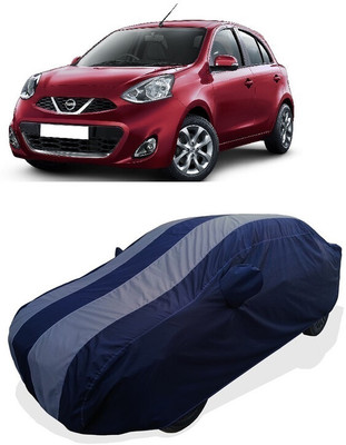 Coxtor Car Cover For Nissan Micra DTHR (With Mirror Pockets)(Grey)