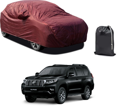 PAGORA Car Cover For Toyota Prado (With Mirror Pockets)(Maroon)