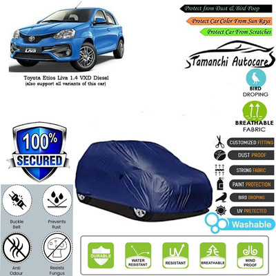 Tamanchi Autocare Car Cover For Toyota Etios Liva 1.4 VXD Diesel(Blue)