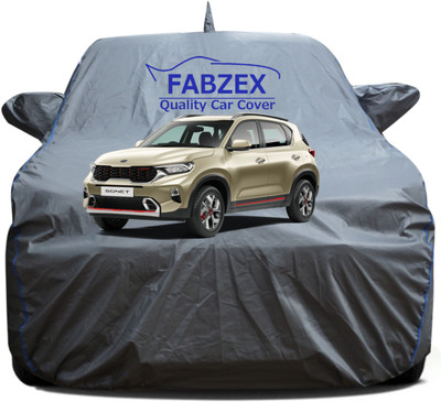 FABZEX Car Cover For Kia Sonet (With Mirror Pockets)(Grey, For 2018, 2019, 2020, 2021, 2022, 2023, 2024 Models)