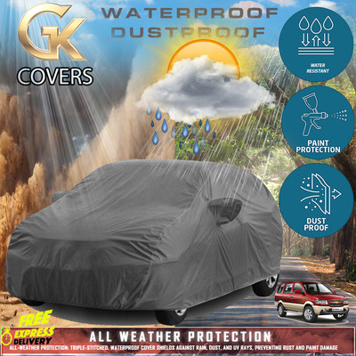 Tamanchi Autocare Car Cover For Chevrolet Tavera (With Mirror Pockets)(Grey)
