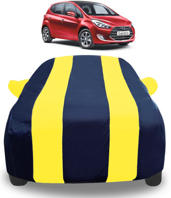 Amanzo Car Cover For Hyundai Santro Embera (With Mirror Pockets)(Yellow)