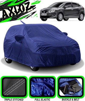 AXLOZ Car Cover For Maruti Suzuki Baleno (With Mirror Pockets)(Blue)