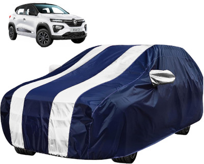 MOCKHE Car Cover For Renault Kwid (With Mirror Pockets)(White)