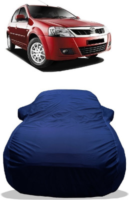 Wegather Car Cover For Mahindra E Verito D2 Electric (With Mirror Pockets)(Blue)