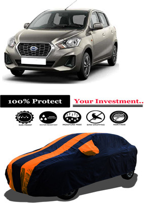 Amexride Car Cover For Datsun Datsun GO D Petrol (With Mirror Pockets)(Orange)