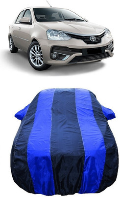 Wegather Car Cover For Toyota Platinum Etios 1.5 G Petrol (With Mirror Pockets)(Blue)