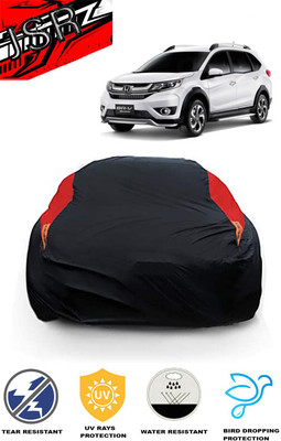 J S R Car Cover For Honda BRV i-VTEC E MT (With Mirror Pockets)(Red, Black)