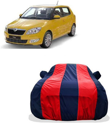 Tricway Car Cover For Skoda Fabia Ambition Plus 1.2 TDI CR (With Mirror Pockets)(Red)